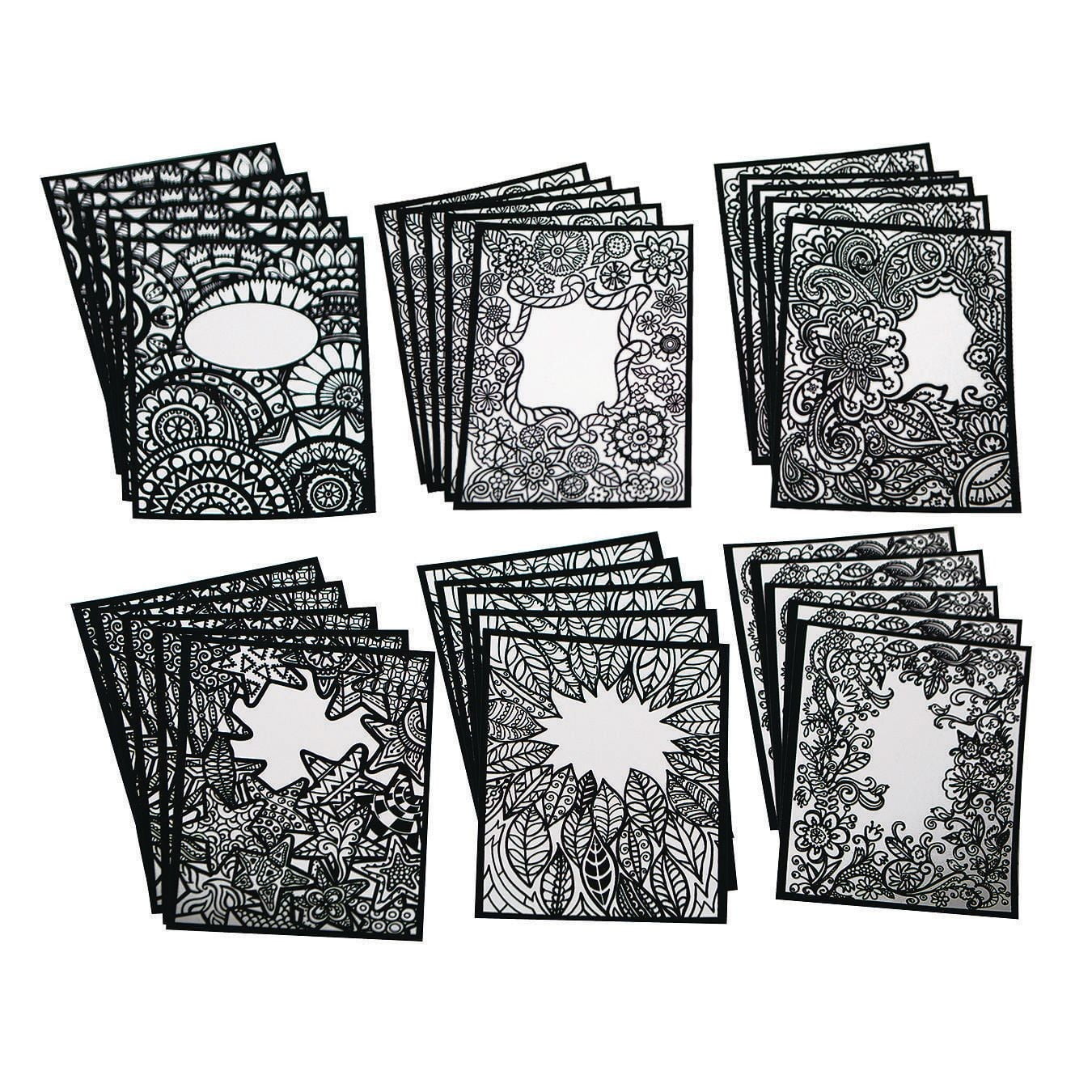 S&S Worldwide Velvet Art Posters to Personalize, 5 each of 6 Designs