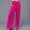 #Hot Pink, variant on Women's Linen Palazzo Pants Wide Leg High Waisted Lounge Casual Beach Pants High Waist Wide Leg Palazzo Pants for Women Smocked Elastic Waist Loose Comfy Casual Pajama Pants Pockets Black Xxl