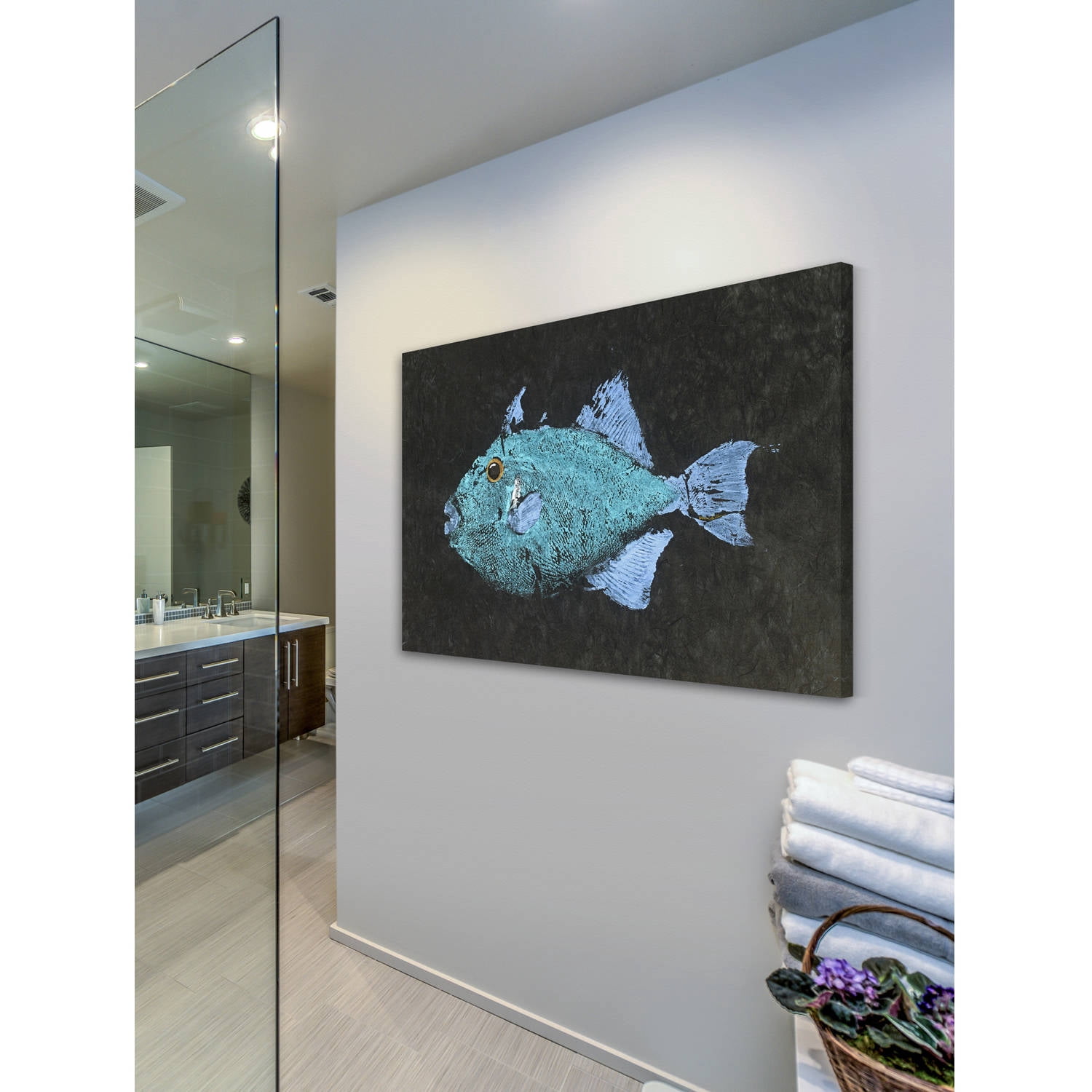 Marmont Hill "Triggerfish" by Warren Sellers Painting Print on Wrapped Canvas