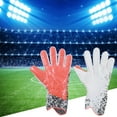 thumbnail image 3 of Huanledash 1 Pair Soccer Goalie Gloves Wear-resistant Impact Resistant Non-slip Texture Breathable Strong Grip Football Goalkeeper Gloves Goalie Gloves Sports Supplies, 3 of 8