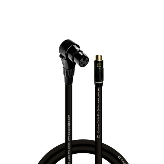 Coluber Cable Right Angle XLR Female - RCA Female 3-Pin Microphone Connector