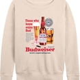 thumbnail image 3 of Budweiser - Vintage Bud Ad - Women's French Terry Long Sleeve Shirt, 3 of 5