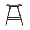 thumbnail image 4 of Weston Home Danville Solid Wood 24" Counter Stool, Set of 2, Vulcan Black, 4 of 6