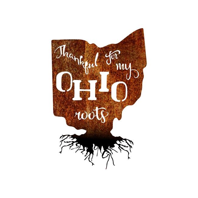 Precision Metal Art Ohioroots 30pat Blk 30 In State Ohio Roots