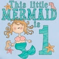 thumbnail image 2 of CafePress - Mermaid First Birthday Infant Bodysuit - Baby Light Bodysuit, Size Newborn - 24 Months, 2 of 4