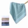 thumbnail image 4 of Zhuge Basics 3 Piece Fade resistant Towel set, 100% Cotton towels for bathroom, soft and absorbent, 1 Bath Towels, 1 Hand Towels and 1 Washcloths bathroom towel set,Light Purple, 4 of 4