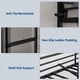 thumbnail image 5 of Yeshouse cama alta individual con escritorio y estantes, estructura de metal resistente con listones de acero, escalera y barandilla de seguridad, ideal para ahorrar espacio en habitaciones, 5 of 7