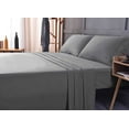 thumbnail image 1 of the Season Essentials Wrinkle Free Sheet Sets with Deep Pockets & Stain Resistant, 4 pc, 1800 Thread Count Bamboo Based, Gray, Queen, 1 of 11