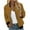 Yellow, variant on Fancifize Women's Bomber Jacket Casual Zip Up Solid Color Lightweight Coat Fall Winter Fashion Outerwear Windbreaker with Pockets