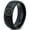 Black Dome Polish Tungsten, variant on Tungsten Horoscope Aquarius Band Ring 8mm Men Women Comfort Fit Black Step Bevel Edge Brushed Polished