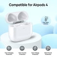 thumbnail image 2 of Compatible Con Airpods 4 Estuche De Carga De Repuesto Airpod De 4Ta Generación Con Carga Inalámbrica Botón De Sincronización De Emparejamiento Bluetooth (Sin Auriculares) (Compatible Con Airpods 4Ta), 2 of 5