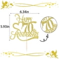 thumbnail image 4 of Adorno para Pastel Yetxel Brillo Dorado 70º Aniversario, 4 of 8