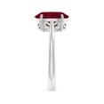 thumbnail image 3 of Angara Natural 3.3 Ct. Ruby Solitaire Ring in Sterling Silver for Women (Ring Size: 6), 3 of 10