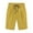 Yellow3, variant on fatyb Women's Casual Shorts Elastic Waist Knee Length Shorts Solid Color Drawstring Shorts with Pockets