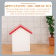 thumbnail image 2 of KAKOWELY 1Pcs Miniature Dog House White Color Compact Design Indoor Use,2.05"X2.09"X2.28", 2 of 4