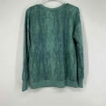 thumbnail image 4 of Mondetta Womens Crewneck Long Sleeve Snake Print Sweatshirt Teal Green Small NWT, 4 of 8
