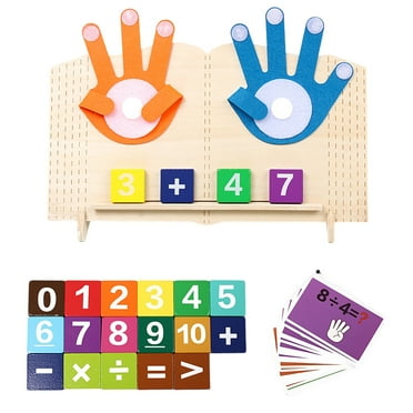 Toddler Montessori Toys Teaches Number, Counting, Math, Stacking Fun ...