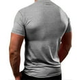 thumbnail image 5 of Daznico Mens Shirts - Men's Round Neck Short Sleeve Men's Home Leisure Sports T Shirt - Shirts for Men,Color:Grey,Size:M, 5 of 8