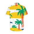 thumbnail image 4 of GERsome Men's Short Sleeve Hawaiian Shirts Summer Button Down Floral Shirts Tropical Beach Vacation Tops S-5XL, 4 of 4
