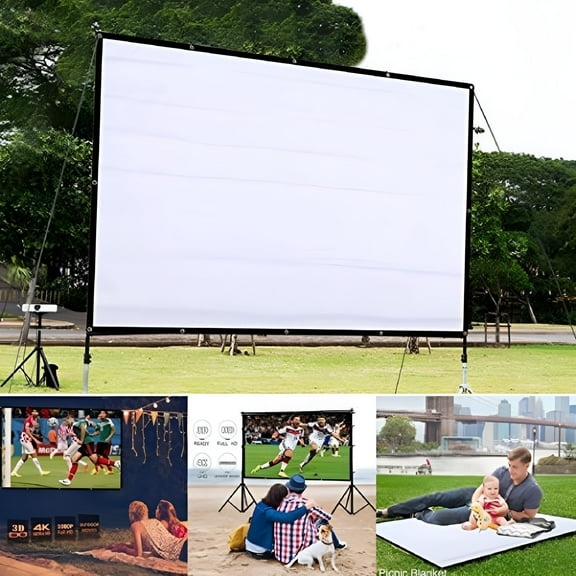 GJX Outdoor Projector Screen with Stand Projector on Ceiling Mobile Mini Movie Projectors Wireless Projector with Screen Cardboard Phone