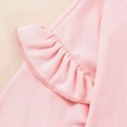 thumbnail image 6 of NOLDARES Baby Girl Clothes Toddler Girl Outfit Crewneck Sweatshirt Long Sleeve Shirt Pants Winter Clothing Set(Pink,1-2 Y), 6 of 8