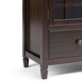 thumbnail image 4 of Simpli Home Connaught 46 inch Wide Solid Wood Traditional Tall Storage Cabinet in Dark Chestnut Brown, 4 of 9