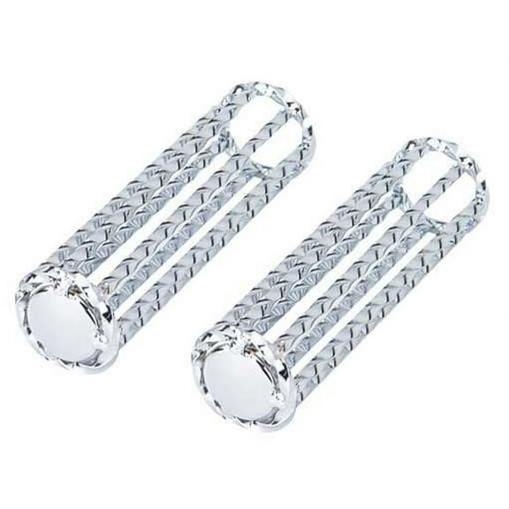 Twisted Grips Chrome. Bike grips, bicycle grips, lowrider grips, beach cruiser grips, mountain bike grips