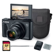 Canon PowerShot SX740 HS Digital Camera | 20.3MP CMOS Sensor, 40x Optical Zoom, 4K UHD Video, Wi-Fi & Bluetooth | Compact Point-and-Shoot Camera with Bag and 64GB Card
