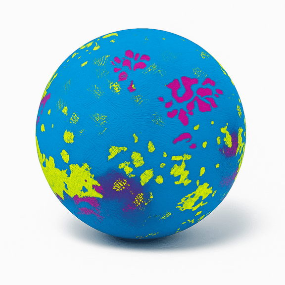 Seasonal Supply Co. 8.5in Kids Splatter Playground Ball, Youth Soccer, Kickball, Backyard Sports, Ages 3+, Blue
