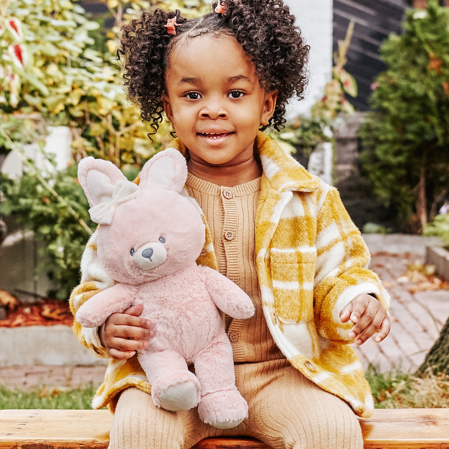 GUND Baby Sustainable Bunny Plush, Stuffed Animal Made from Recycled Materials, Spring Decor, Easter Gift for Babies and Newborns, Pink/Cream, 13