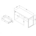 thumbnail image 2 of Desk and 2 Drawer Mobile File Cabinet Set in Pure White, 2 of 6