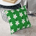thumbnail image 6 of Square Throw Pillow Covers with Core, White Floral Art Pattern Pillows for Sofa Beds, 20"x20", 6 of 9