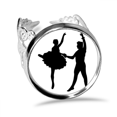 thumbnail image 1 of Sports Performance Dancer Duet Dance Ring Adjustable Love Wedding Engagement, 1 of 3