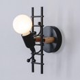 thumbnail image 4 of Lámpara de pared LED de estilo industrial Lámpara de pared moderna cálida negra Yuyangstore Apliques de pared Dormitorio Exterior, 4 of 8