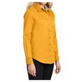 thumbnail image 4 of Womens Long Sleeve Easy Care Cotton/Polyester Shirt Athletic Gold/Light Stone 4XL, 4 of 6
