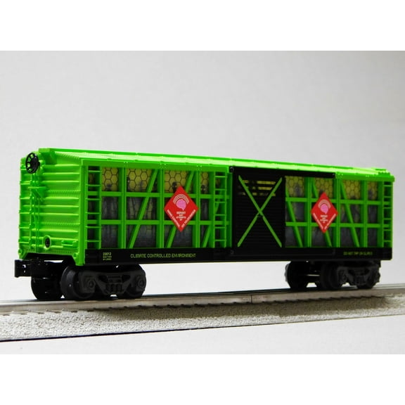 LIONEL AREA 51 DAMAGE CONTROL LIGHTED BOXCAR O GAUGE TRAIN CAR 2523010-B