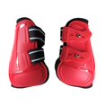 thumbnail image 2 of 1 par de botas para caballos con tendones de salto para patas delanteras y traseras, protección segura para las patas. Pata trasera roja XL, 2 of 9