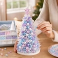 thumbnail image 4 of Dreamy Beaded Christmas Tree DIY Kit, Perfect for Decorating Home Office or Workspace with a Unique Handmade Festive Touch (Purple), 4 of 4