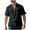 Black, variant on Men Half Button up Thin Street Linen Shirt Classic Stand Collar Simple Style T Shirts Summer Solid Daily Tops Black