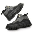 thumbnail image 5 of YOURDIARY Mens Steel Toe Safety Shoes Anti-Puncture Non-Slip Work Shoes Breathable Comfortable Industrial Construction Shoes, 5 of 7