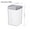 D, variant on Yonrjhukm Food Grade PET Transparent Plastic Storage Container, Leakproof Food Storage Canister with Side-locking Lids for Kitchen Organization and Freshness
