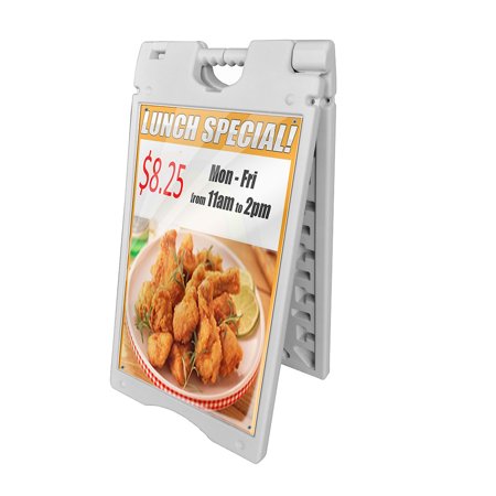 - CHH-580 Outdoor Windproof A-Frame Double Sided Plastic Sidewalk Sign Board 95*61cm