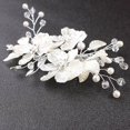thumbnail image 4 of 1pcs Vintage Flower Side Hair Clips Hair Barrettes for Women Wedding Headpieces Rhinestones Wedding Crystal Side Clips Tiara, 4 of 5