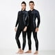 thumbnail image 3 of Eigraketly Traje de neopreno de 3MM para buceo, traje de neopreno grueso de manga larga, chaqueta, trajes de buceo, traje de Surf para aeróbic acuático, Deportes acuáticos hombre gris METRO Eigraketly OD003290-12, 3 of 6