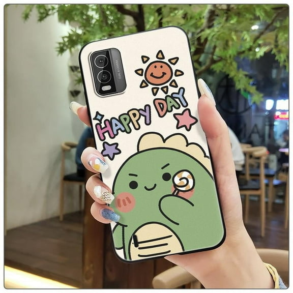 LYM-Phone Case For Nokia C210, Fashion Design Back Cover Full wrap Anti-knock Waterproof Cartoon Soft case protective Shockproof Silicone Anti-dust Cute TPU Dirt-resistant Cover Durable