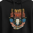 thumbnail image 3 of Lynyrd Skynyrd - Americana Steer Skull - Juniors Cropped Pullover Hoodie, 3 of 5