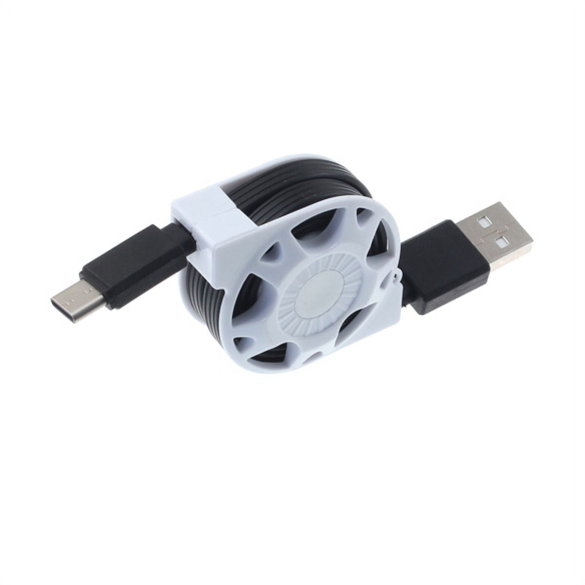 Retractable USB Cable w 30W Fast Home Charger Y3M for Acer Liquid Jade Primo - Alcatel PulseMix, 7, Idol 5S 5 4S - ASUS Zenfone V Live, ROG Phone, AR 6 5z 4 Pro - Blackberry Motion, Key2
