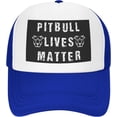 thumbnail image 2 of Pitbull Lives Matter Mesh Back Trucker Cap Baseball Cap, 2 of 8