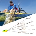 thumbnail image 5 of ZPAQI Umbrella Rigs Fishing Rigs 5 Arm Rigs Swimbait Set with 4 Leaf, 5 of 12