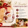 thumbnail image 7 of Christmas 3D Glass Cup Collection, Stemless Tumbler With Christmas tree, Hand Painted Holiday Ornament Glassware, Festive Gift for Kitchen Party Table Decor(Christmas tree), 7 of 7